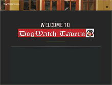 Tablet Screenshot of dogwatchtavern.com